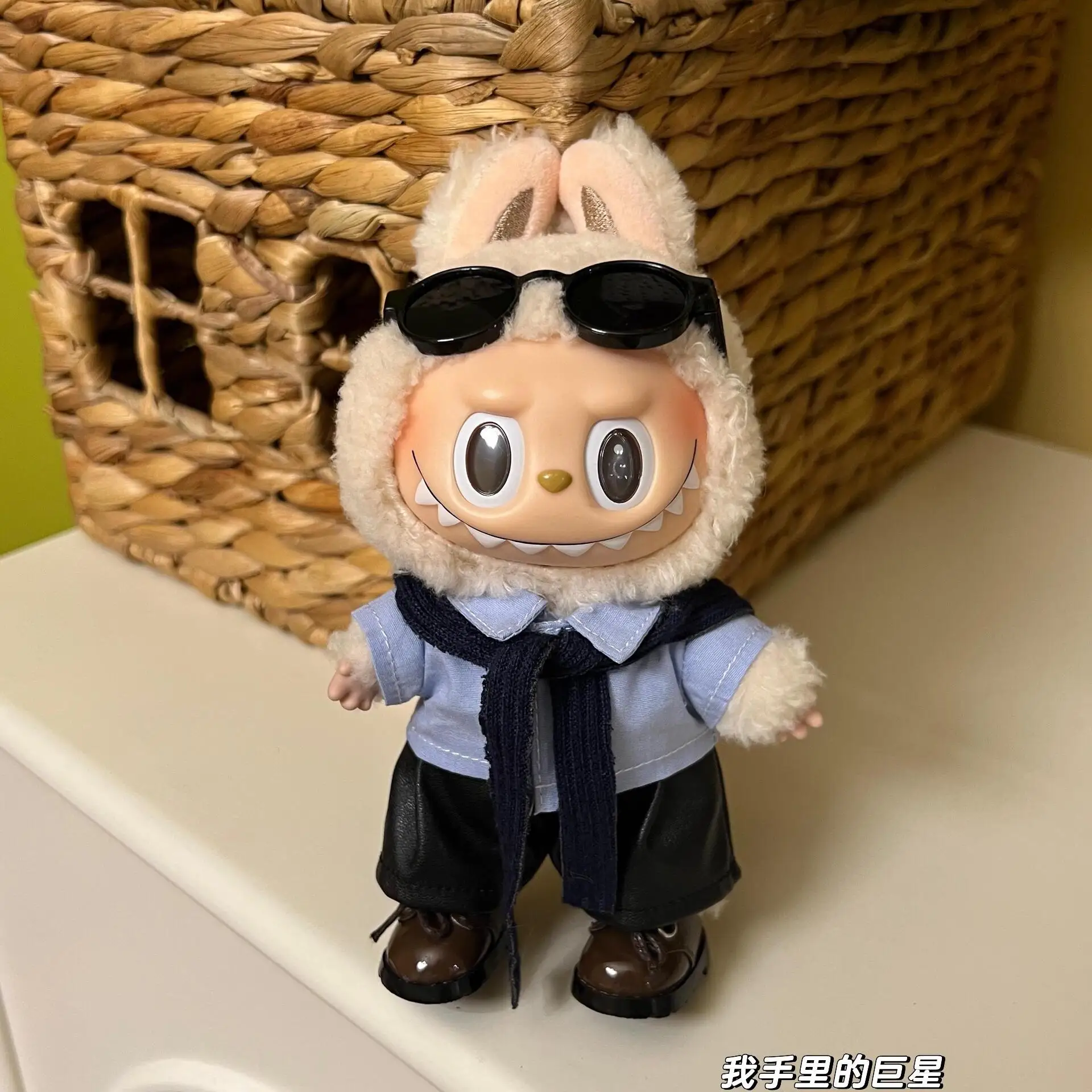 

Fake Two Striped Shirts For Labubu 3.0 Outfit Clothes 17cm Outfit Stylish Dolls Accessories Cute Clothes Hoodies