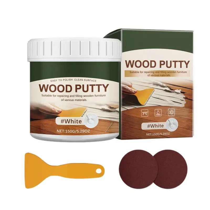 

Exterior Wood Putty 150g Repair Putty For Wood Crack Wood Furniture Repair Kit Touch Up Wood Putty Wood Caulking Filler For