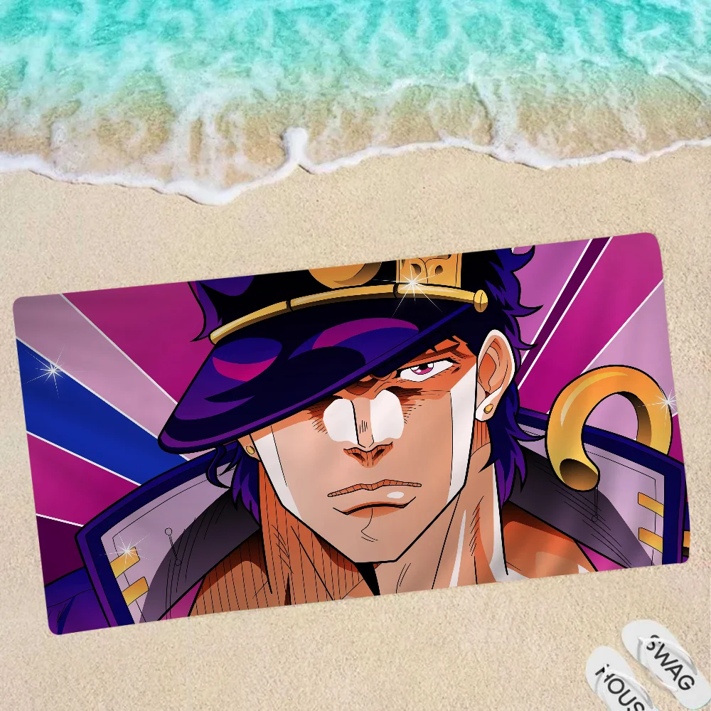 Jojo Bizarre Adventure Microfiber Beach Towel Absorbent Quick Dry Soft Yoga Swimming Resort Mountain Climbing Towel