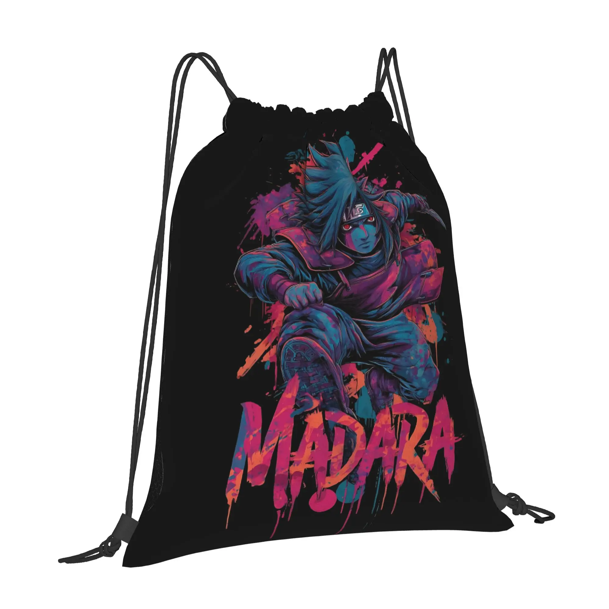 For travel Pouch Naruto anime comic  Kawaii Drawstring Bags Gym Shoe Clothes Storage Multi-function Teen Portable Rucksack