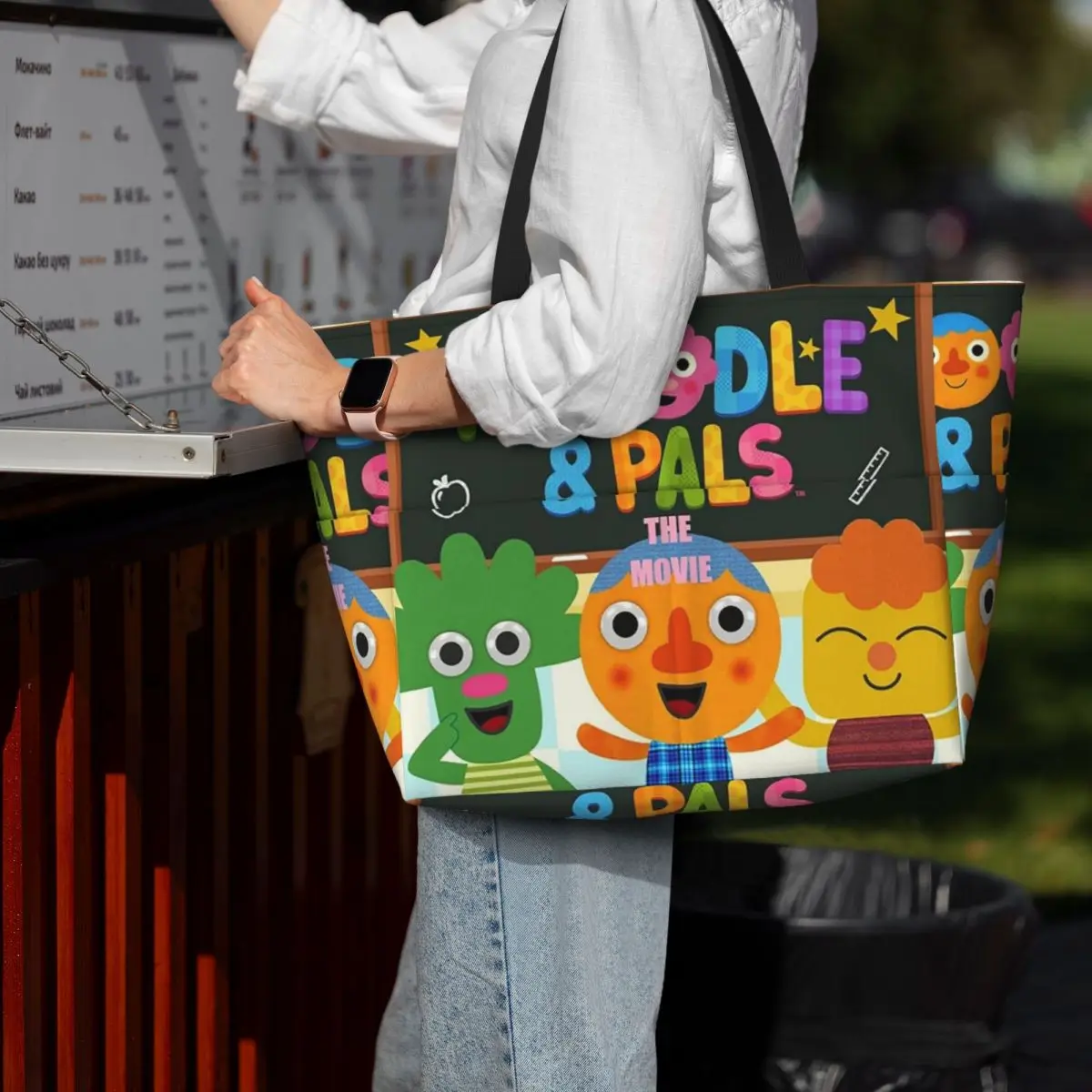 Noodle And Pals Micro Super Simple Cool Beach Tote Bag Sport Gym Yoga Duffle Large Tote Bag Women Travel Bag Fitness bag