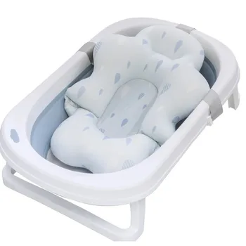 Baby Bath Support Mat – Non-Slip Newborn Bathtub Cushion & Bath Seat Pad
