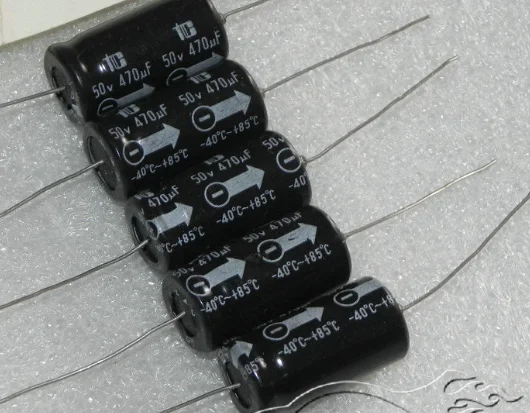 50v470uf  axial through lying cathode aluminum electrolytic capacitor  13X27MM