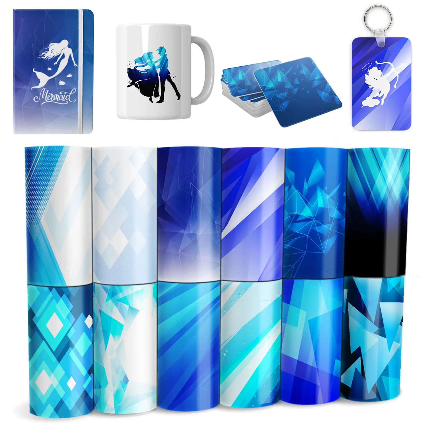 

WOWOCUT 30.5x30.5 Cm Infusible Transfer Ink Sheets Gradient Ink Transfer Paper Sublimation Ink Sheets for Mug Press T-Shirts DIY