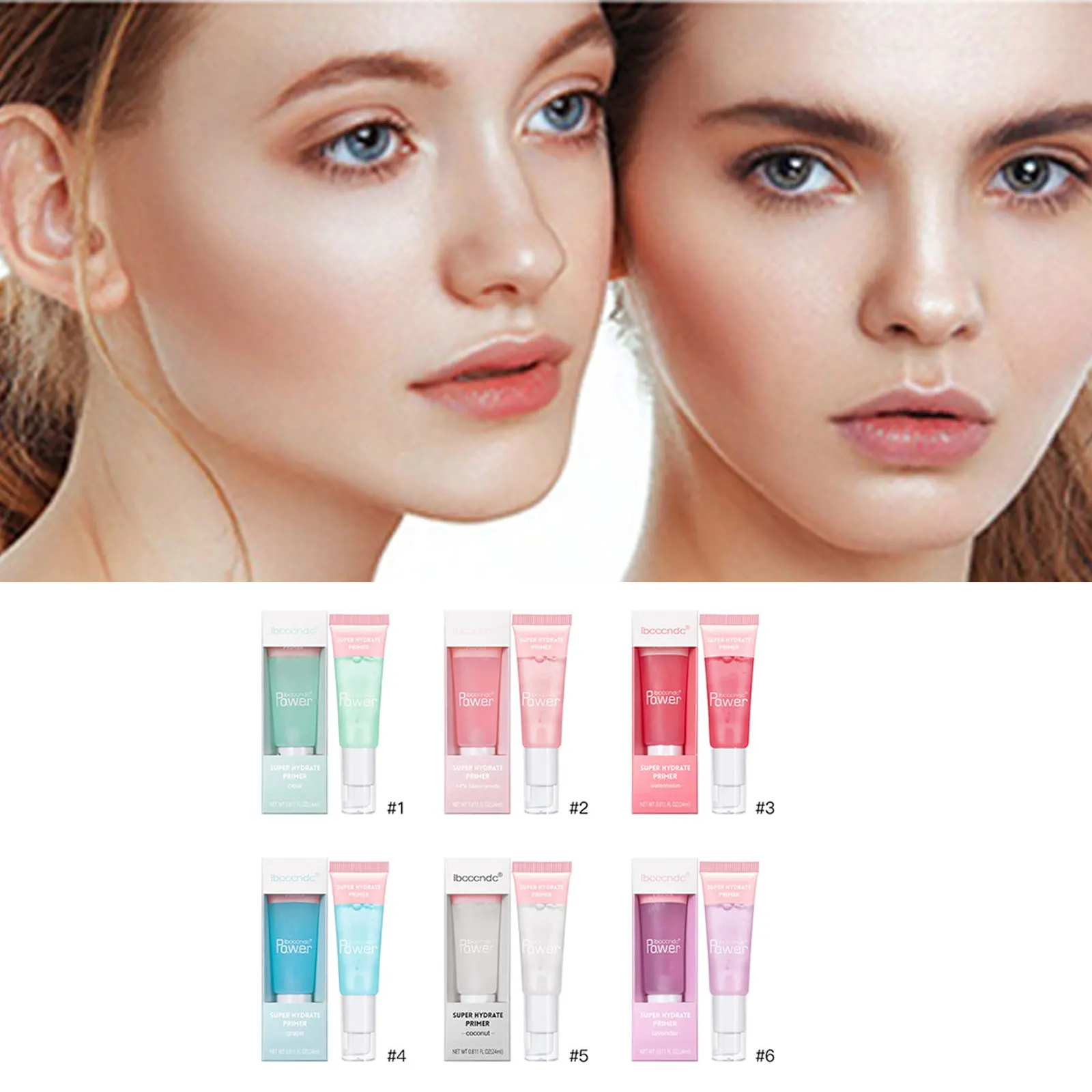 

Super Hydrate Primer Makeup Base Cream Pores Invisible Oil Control Face Base Gel Foundation Primer 24ml