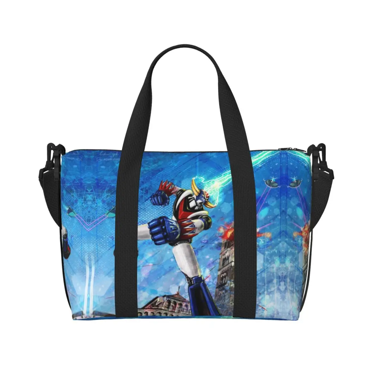 

Женская большая сумка G-Grendizers Lucca, большая вместительная сумка НЛО-робот Goldrake, пляжная дорожная сумка на плечо для спортзала