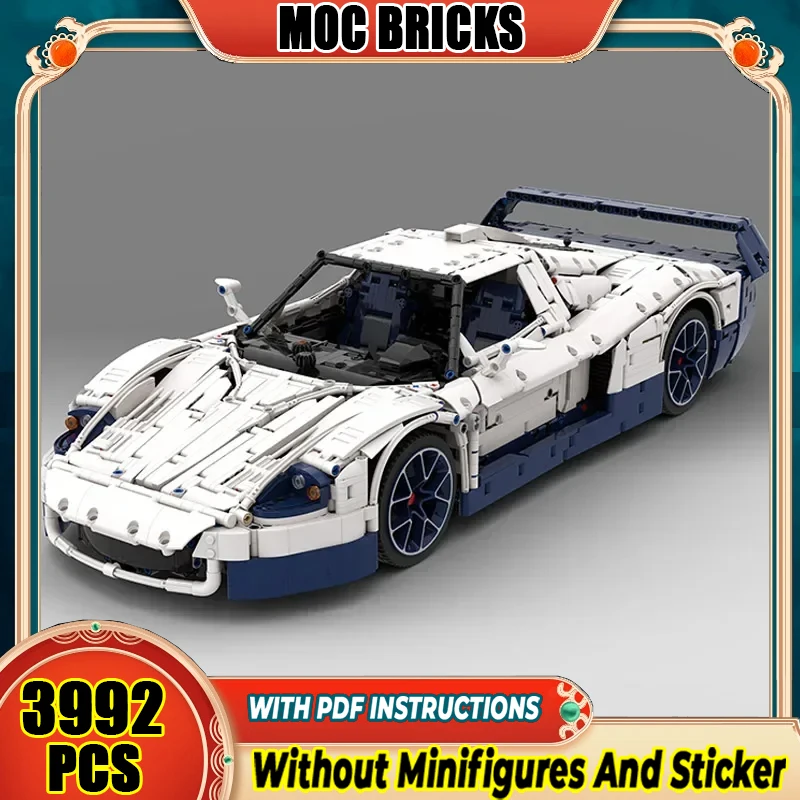 

Champion Speed Cars Moc Building Bricks White MC12 Cars Model Technology Modular Blocks Construstion DIY Assembly Toys Gifts