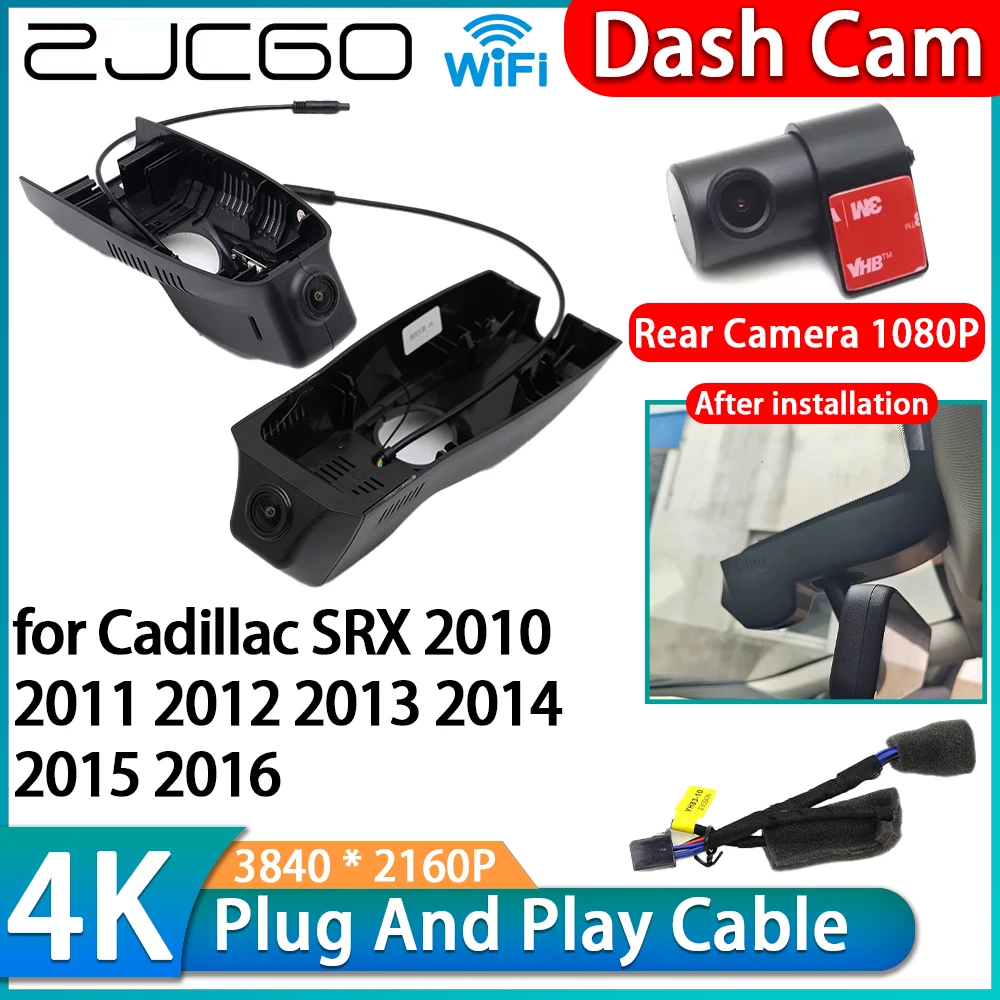 

for Cadillac SRX 2010 2011 2012 2013 2014 2015 2016 4K Wifi DVR Car OEM Dash Cam Front Rear Camera Night Vision Video Recorder