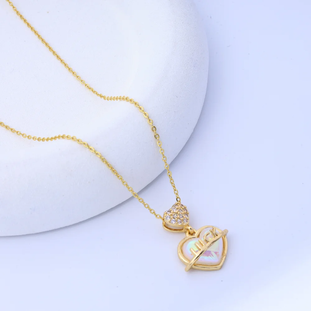 قلادة جميلة للنساء - سلسلة الترقوة المصنوعة من الفولاذ التيتانيوم، قلادة صيفية فاخرة، هدية متعددة الاستخدامات وخفيفة الوزن، مقاومة للبهتان