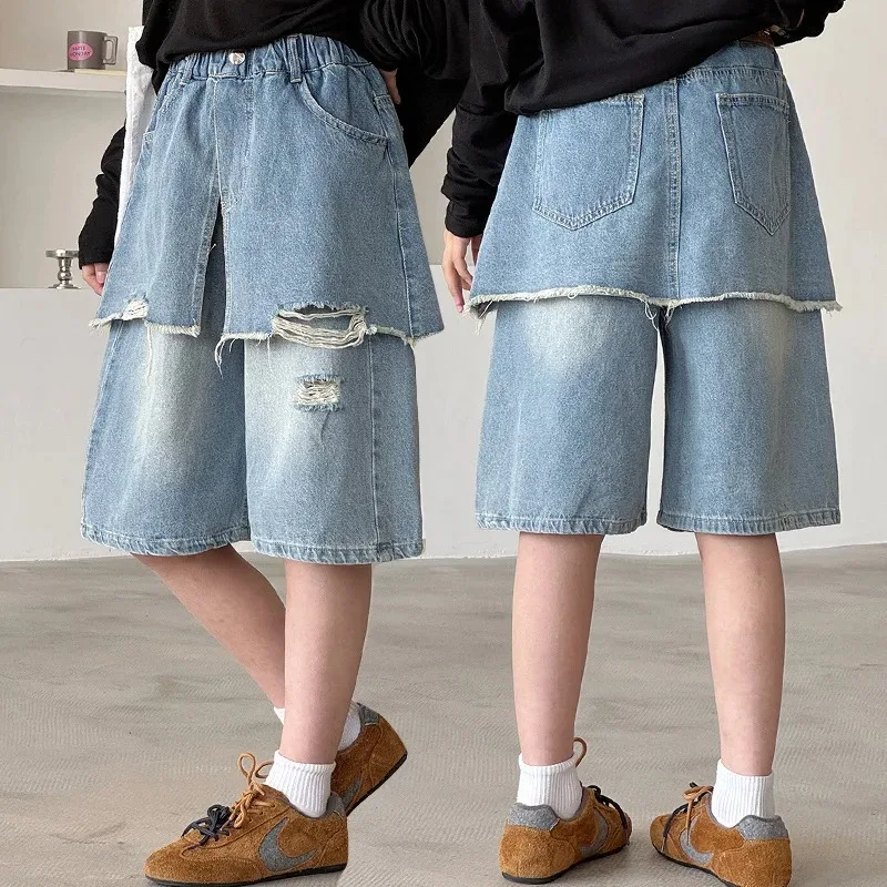 novos-shorts-jeans-infantis-na-altura-do-joelho-com-cortina-calcas-capri-para-criancas-jeans-curtos-casuais-com-furos-para-adolescentes