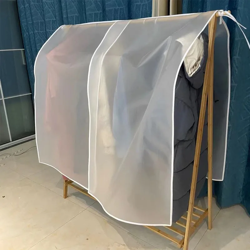 Large PVC Clothing Dust Cover - Suspended Dust Protective Cover for Wardrobe Storage