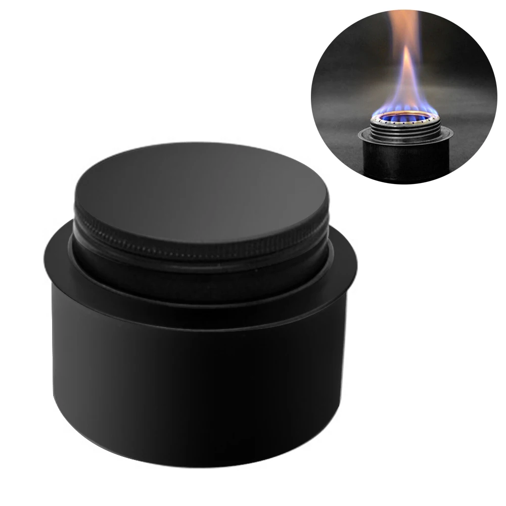 1pc Camping Alcohol Stove With Lid Hiking 120ml 70x53mm/2.8x2.1in OD 33g 35x50mm/1.4x2.0in ID Silver Golden Black Alcohol Stove