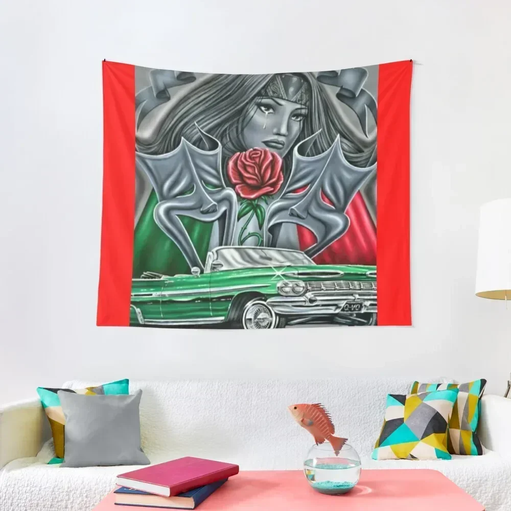 

Smile now cry later, chicana Tapestry Room Decoration Accessories Carpet Wall Room Decorator Tapestry