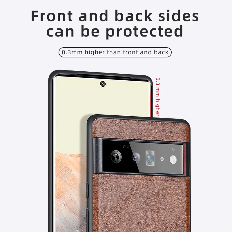 X-Level Soft Back Case For Google Pixel 6 7 Pro 6A Slim Shockproof Luxury Retro Leather Back Cover