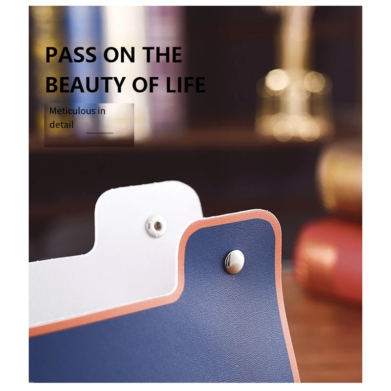 Organizador universal do desktop do suporte do guardanapo de couro da caixa do tecido da mobília retro, C fácil de usar