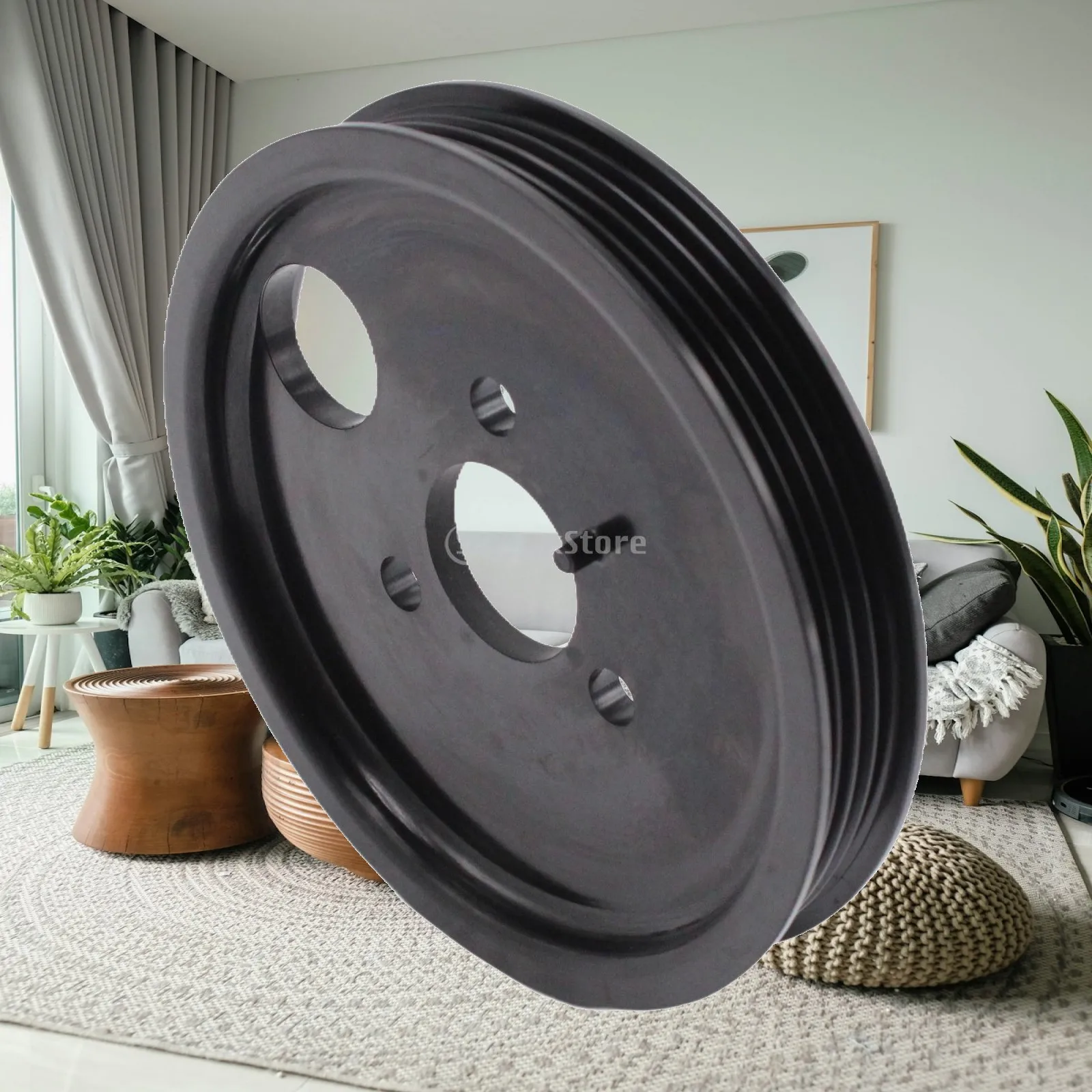 Steering Pump Pulley Black Metal Spare Part Easy Install Compact Pack Power Steering Accessory for Peugeot Boxer 2.2 HDI