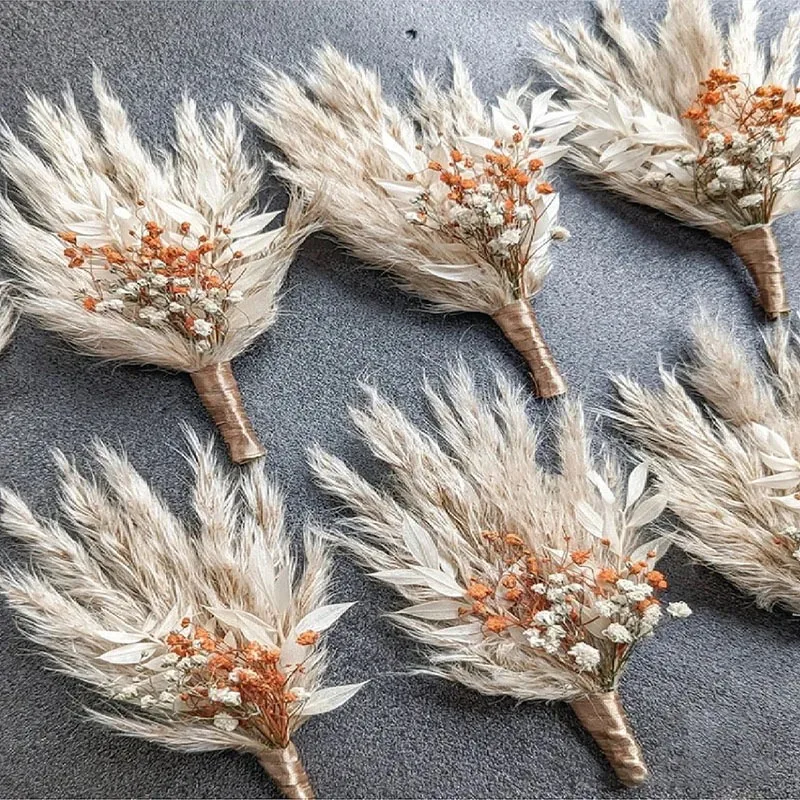 

Natural Pampas Dried Flowers Bouquet Dried Mini Lagurus Flower Bouquets for DIY Craft,Photo Props Home Bride Wedding Decoration