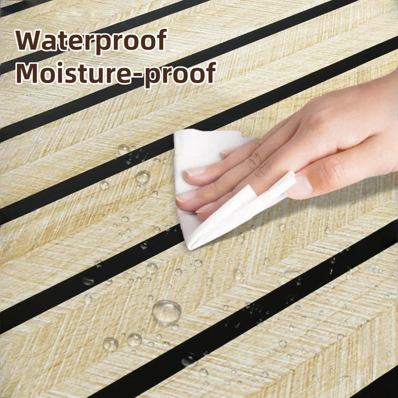 10/5/3M Self-Adhesive Wallpaper Waterproof for Living Room Bedroom Imitation Wood Grain Peel and Stick Wall Sticker Home Decor