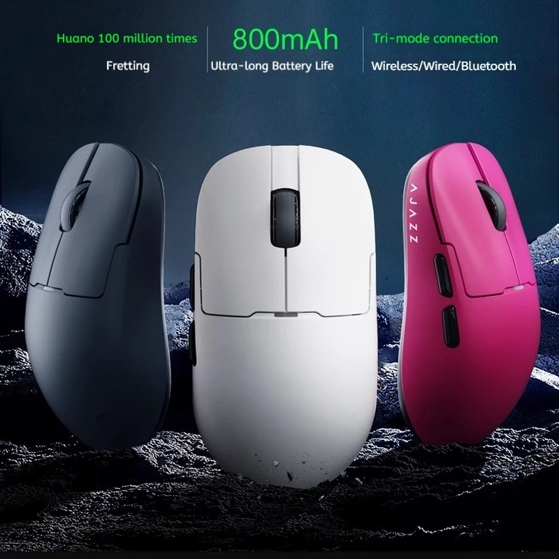 

New Ajazz Aj159apex E-Sports Wireless Bluetooth Mouse Lightweight Paw3395/3311 Gaming Mouse For Computer And Office Use Gift