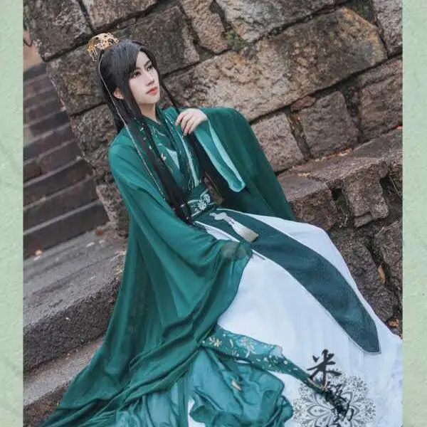 Chinese TV Series TGCF Tian Guan Ci Fu Xie Lian Hua Cheng Cosplay Costume QiRong Qi Rong Cos Dress Hanfu Full Set