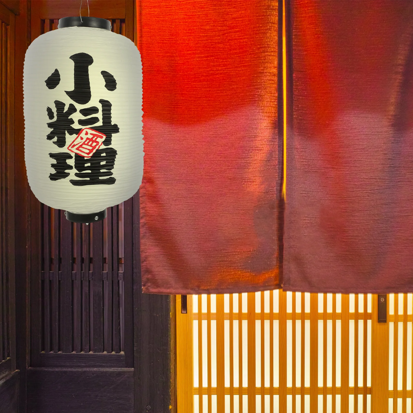 

Waterproof Japanese Restaurant Lantern Folding Durable Hanging Lantern Traditional Japanese Style Decoration for Bar Cuisine