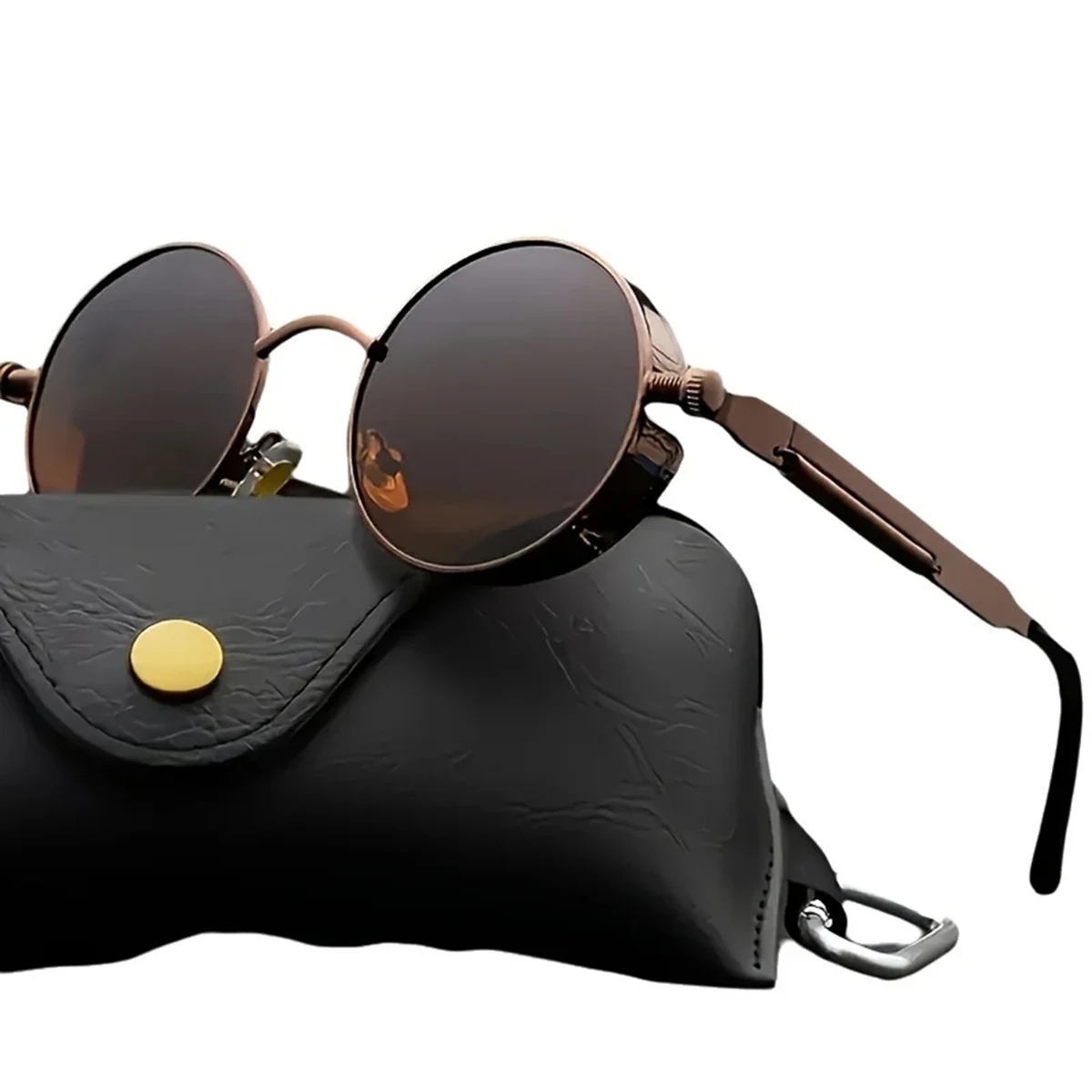

Retro punk sunglasses round reflective glasses sunglasses for men and womenLenses