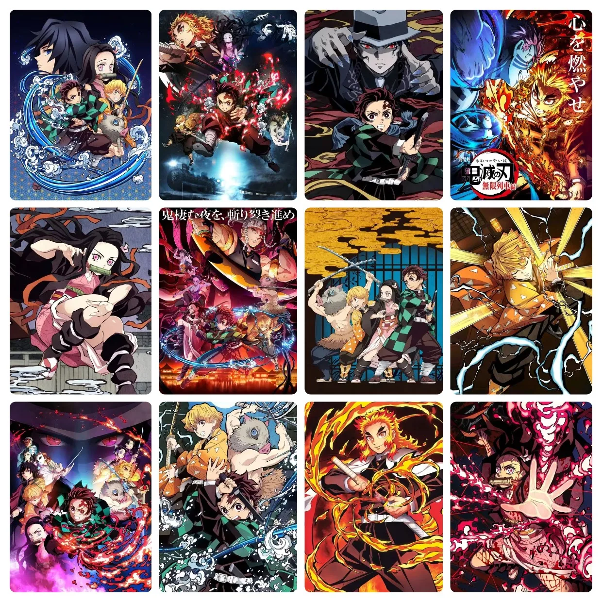 5D-Diamantgemälde zum Selbermachen, Dämonentöter, klassischer Anime-Charakter, Mosaik, handgefertigtes Kunstwerk, volle runde/quadratische Diamanten für Anfänger