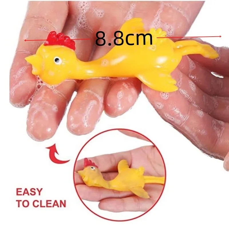 Dinosaurier-Küken-Fingerkatapult-Puzzle, Dekompressionsstreich, weiche Gummischleuder, Fingerspitzenentlüftung, Stressabbau-Spielzeug, 10-teilig – Detail 6