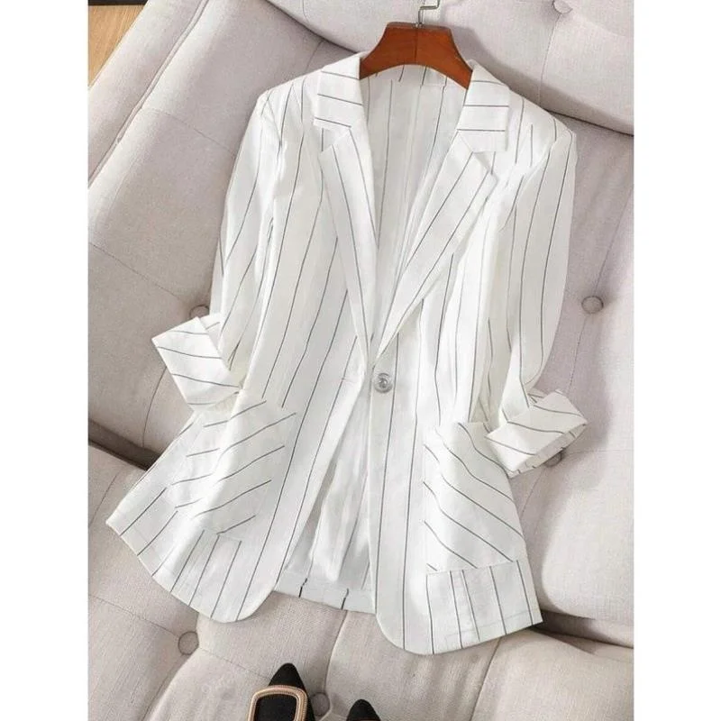 جديد V 233 المرأة الربيع الصيف رقيقة شريط زر واحد سبعة أقدام السراويل ملابس رياضية كاجوال مجموعة الخريف الموسم سبعة أرباع... #1