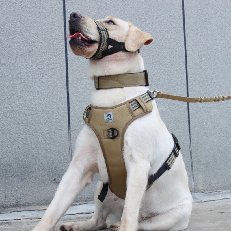 Pet Belt Vest Military Tactical Dog Harness Training Dog Vest Quick Release Adjustable Chest Back Straps for Medium Large Dogs