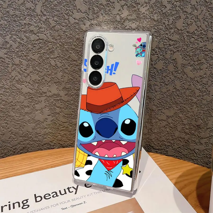 حافظة لهاتف سامسونج جالاكسي Z Fold 7 6 5 4 3 ZFold6 ZFold4 ZFold5 ZFold7 ZFold3 Disney Stitch Merry #2