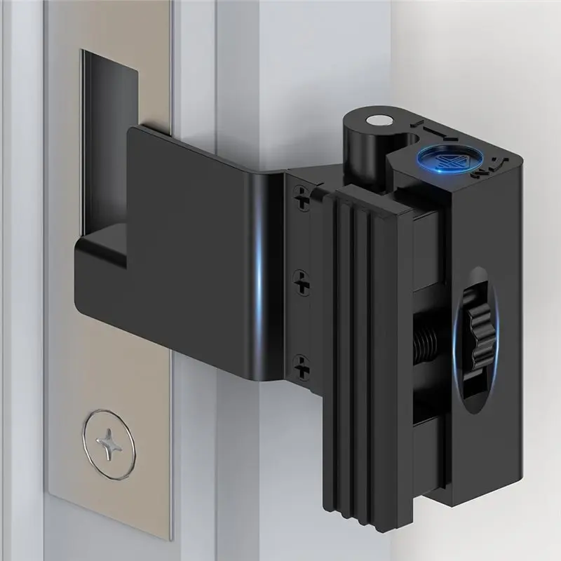 HLZS-For Travelers Portable Door Lock Security Reinforcement Lock,Extra Latch Stopper For Hotel, Home Apartment