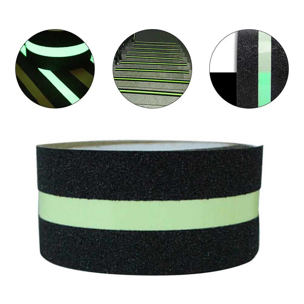 يتوهج في الظلام المضادة للانزلاق الشريط متجمد ذاتية اللصق عدم الانزلاق درج معالج للحمام الطابق السلامة شرائط عدم الانزلاق