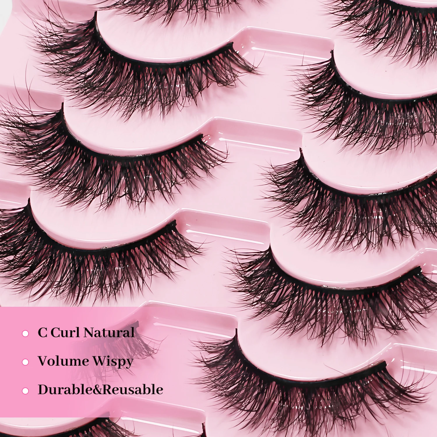 Sztuczne rzęsy Naturalne rzęsy Delikatne sztuczne rzęsy Rzęsy w paskach typu kocie oko Zestaw puszystych rzęs Naturalny wygląd Krótkie rzęsy typu kocie oko 10 par