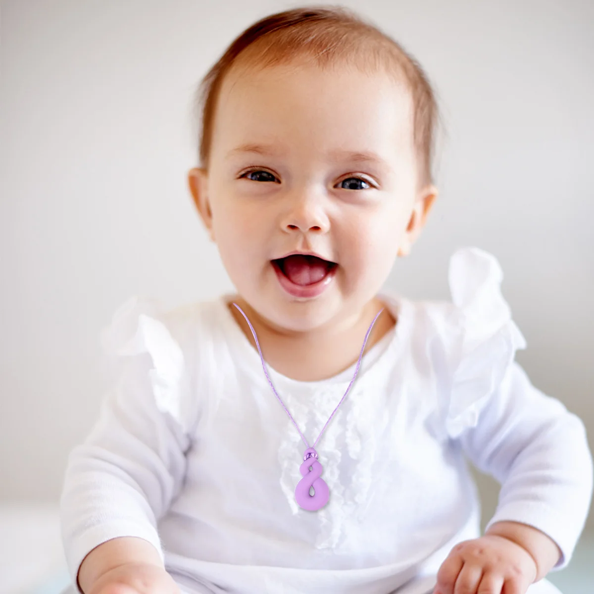 

3 шт., силиконовое детское жевательное ожерелье, цепочка для прорезывания зубов, прочный безопасный материал для успокаивающих десен во время периода при прорезывании зубов