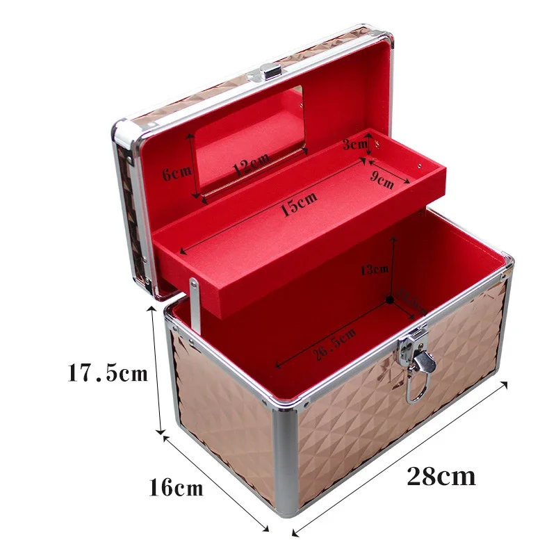 New Beauty Makeup Box Artist Professional Cosmetic Cases Make Up Tattoo Nail Multilayer Toolbox Storage Organizer Suitcase Bag