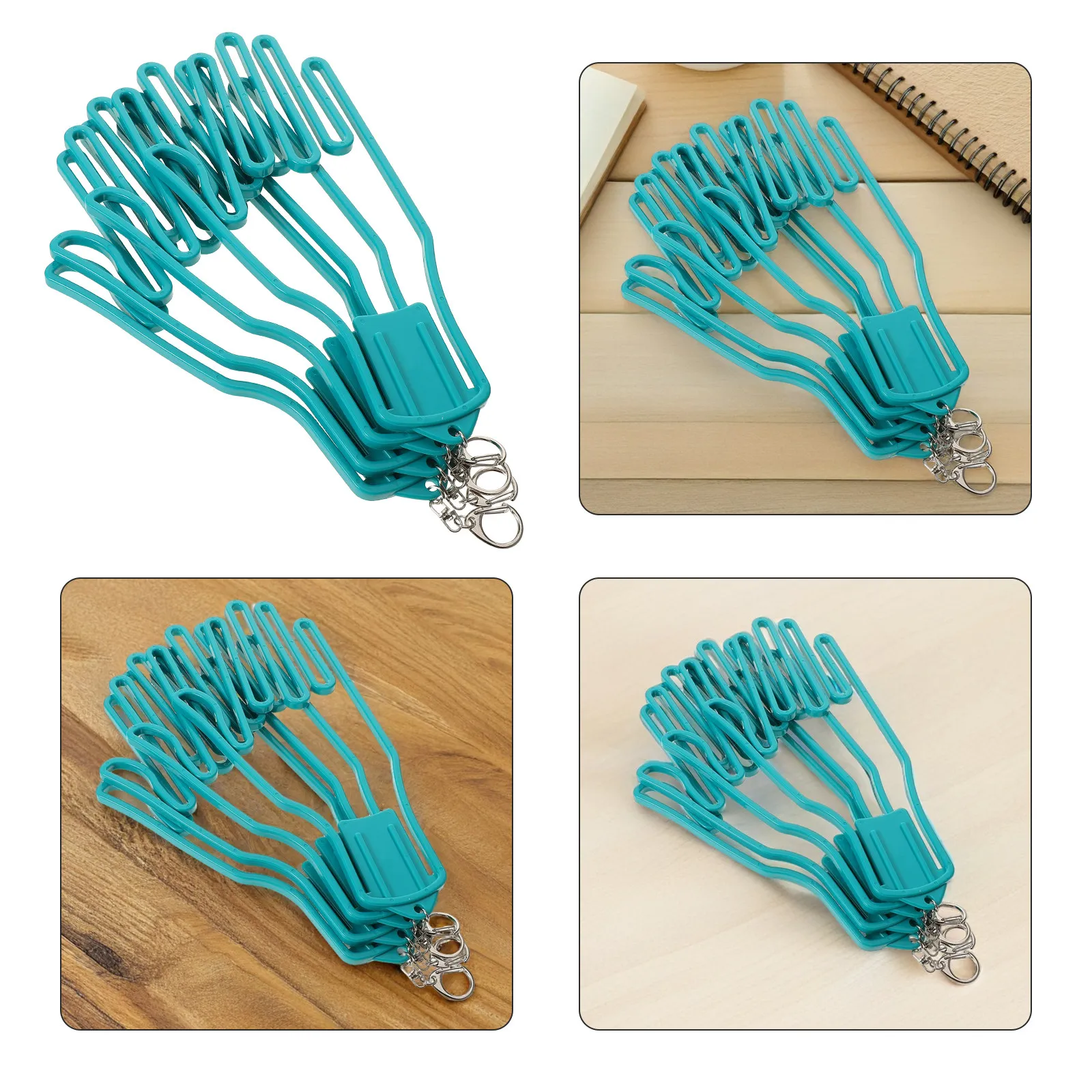

4Pcs Golf Glove Organizer Holder Stretcher Plastic Keeper Support Rack Dryer Hanger Frame Sports Gloves Shaper Tool Green