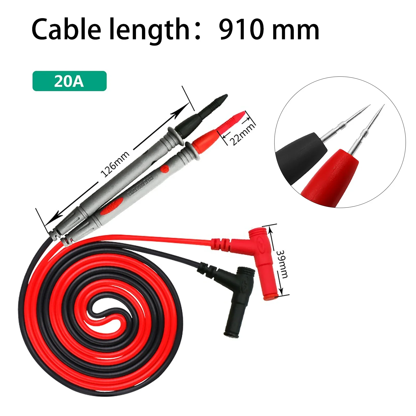 

1 Set Multimeter Voltmeter Cable Ultra Fine Needle Tester Unique Probe Test Cord For Electric Equipment Testing Supplies