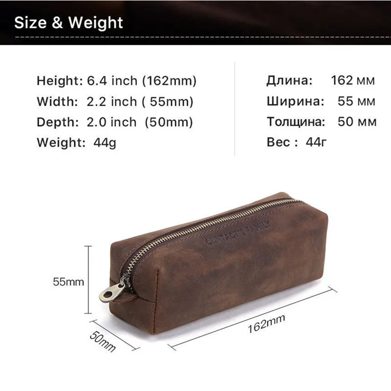 Vintage Crazy Horse Tobacco Pouches Classics Pipe Storage Bag Portable Smoking Pipe Case Organizer Case