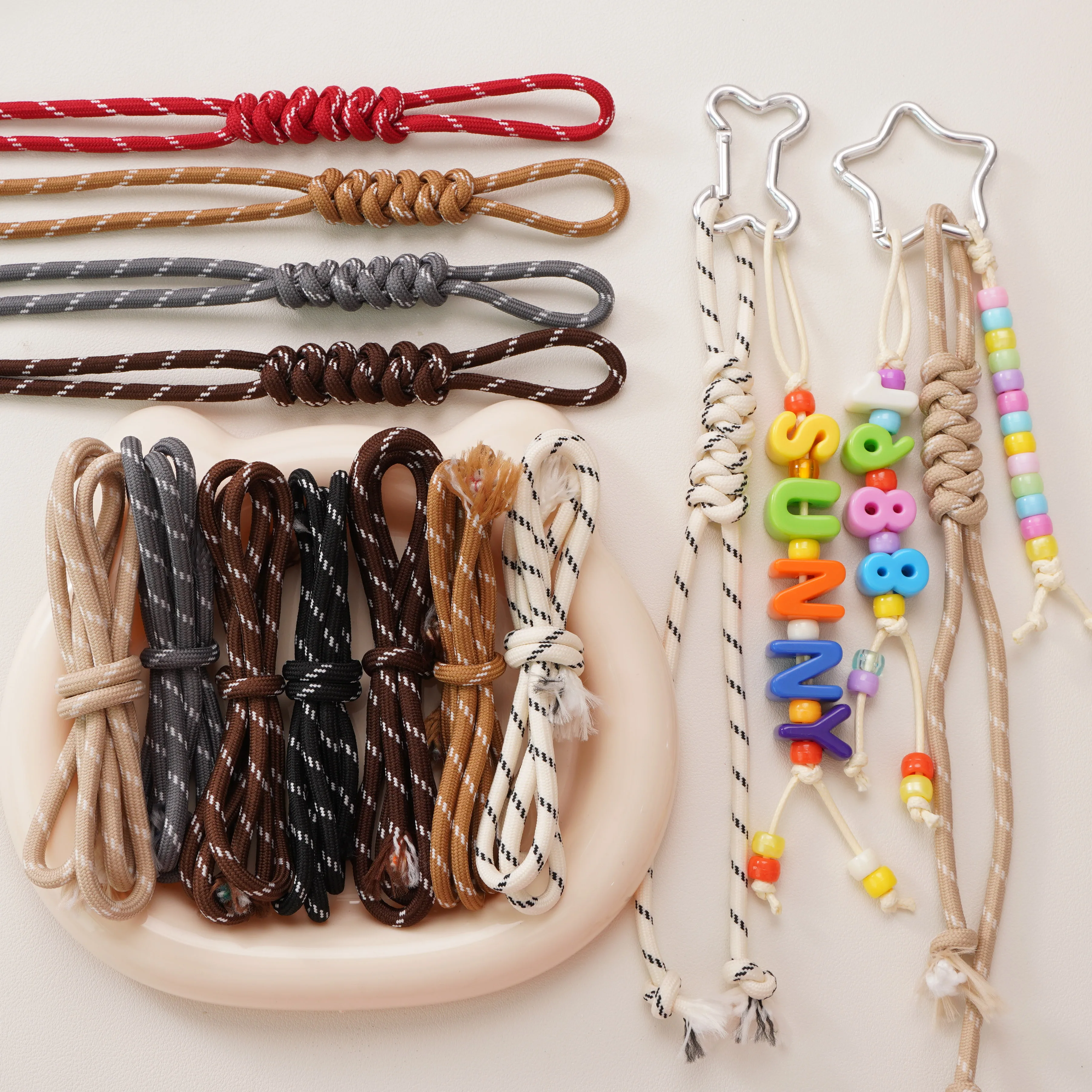 

5 мм 1/5 метра цветной полиэфирный шнур для ручной работы DIY цепочка для мобильного телефона брелок кулон аксессуары для изготовления ювелирных изделий