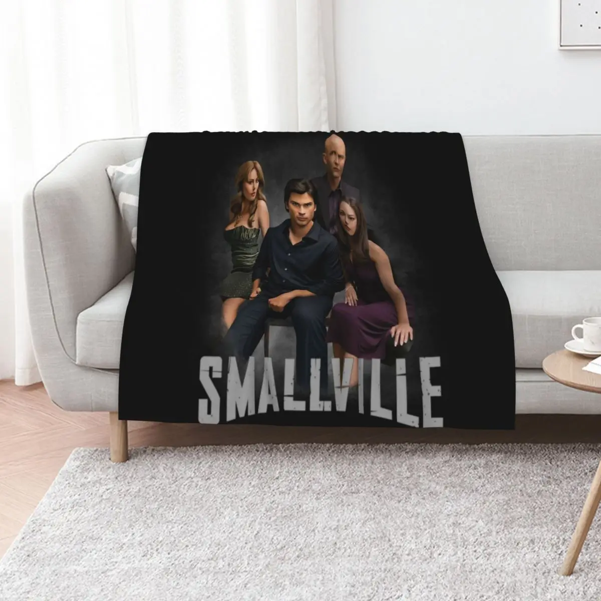 

Smallville Group Throw Blanket Luxury warm winter Soft Plush Plaid Thin Blankets