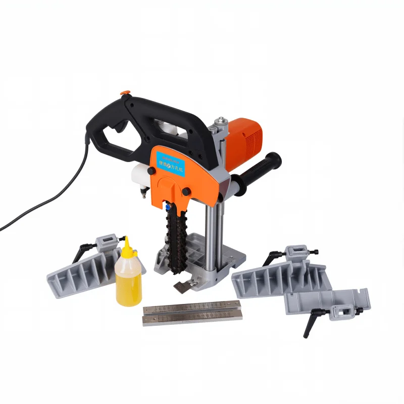 

Heavy-Duty 4500W Chain Mortising Machine | Handheld Wood Square Hole Maker High Efficiency Wood Drilling Slotting Equipment