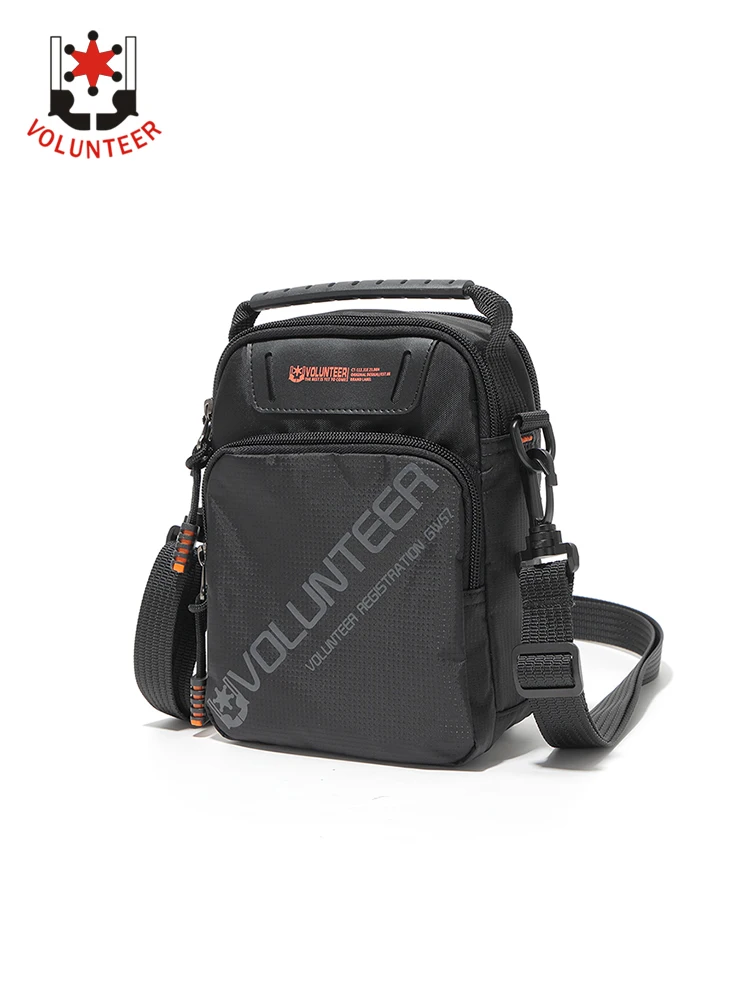 Volunteer Men\'s Shoulder Bags New Fashion Travel Oxford Large Capacity High Quality Phone Waterproof Casual Side Bag Man 1802-15