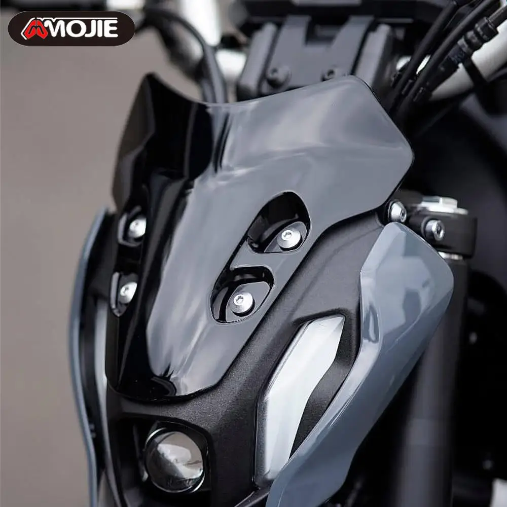 For Yamaha MT07 Windshield 2021 2022 2023 2024 MT-07 MT 07 Motorcycle Windscreen Screen Visor Double Bubble Wind Deflector