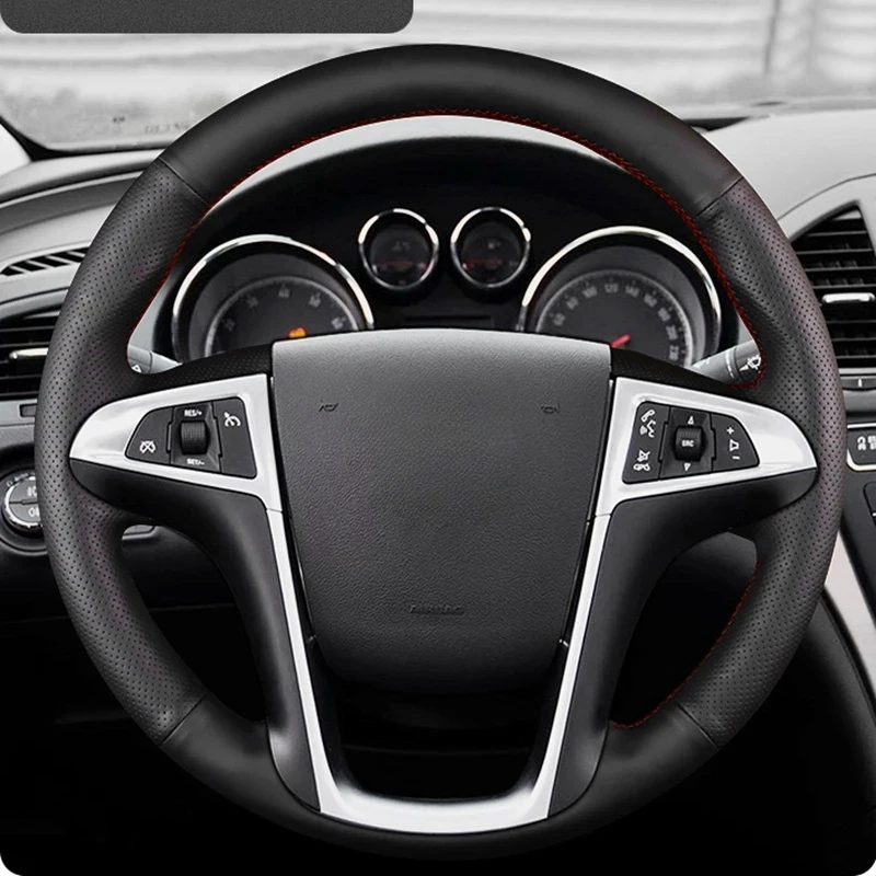 Customize Microfiber Leather Car Steering Wheel Cover For Buick Lacrosse 2009-2012 Chevrolet Equinox 2010-2016 Car Accessories