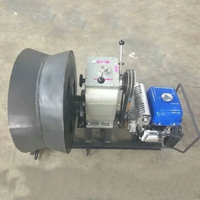 Hot Selling 3T 5T 8T Belt Driven Powerful Portable Cable Winch With Air Cooled Engine For Electric Power Construction