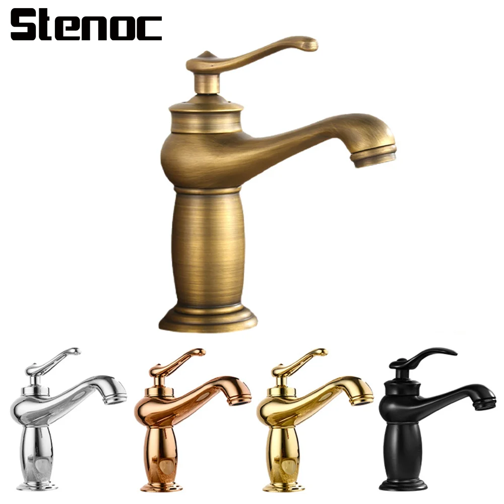 retro-brass-basin-faucet-bathroom-deck-mounted-chrome-single-handle-hot-cold-water-mixer-tap-gold-bathroom-sink-faucet-one-hole