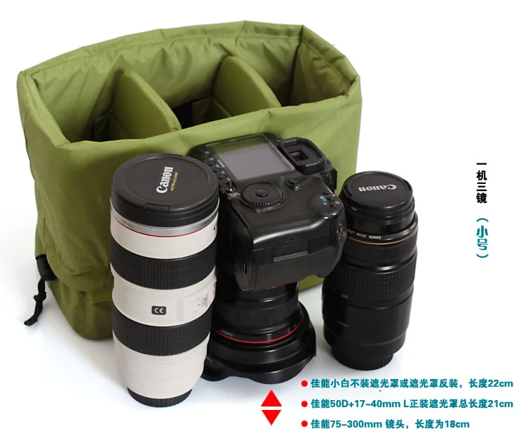 Camera Video Bag Lens Case Waterproof Storage Bag For 50d 60d 70d 7d 7dii 5dII 5dIII 6d 1Dx 1100d 1200d 550d 600d 650d 700d 750d