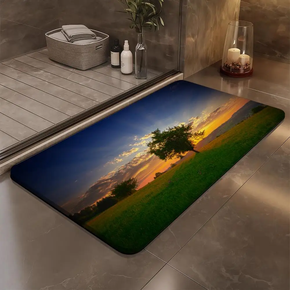 

Cool Sky Rock Floor Mat Bathroom Soft Diatomaceous Mud Floor Mat, Bathroom Absorbent Foot Mat, Toilet Sink, Bedroom Mat, Carpet