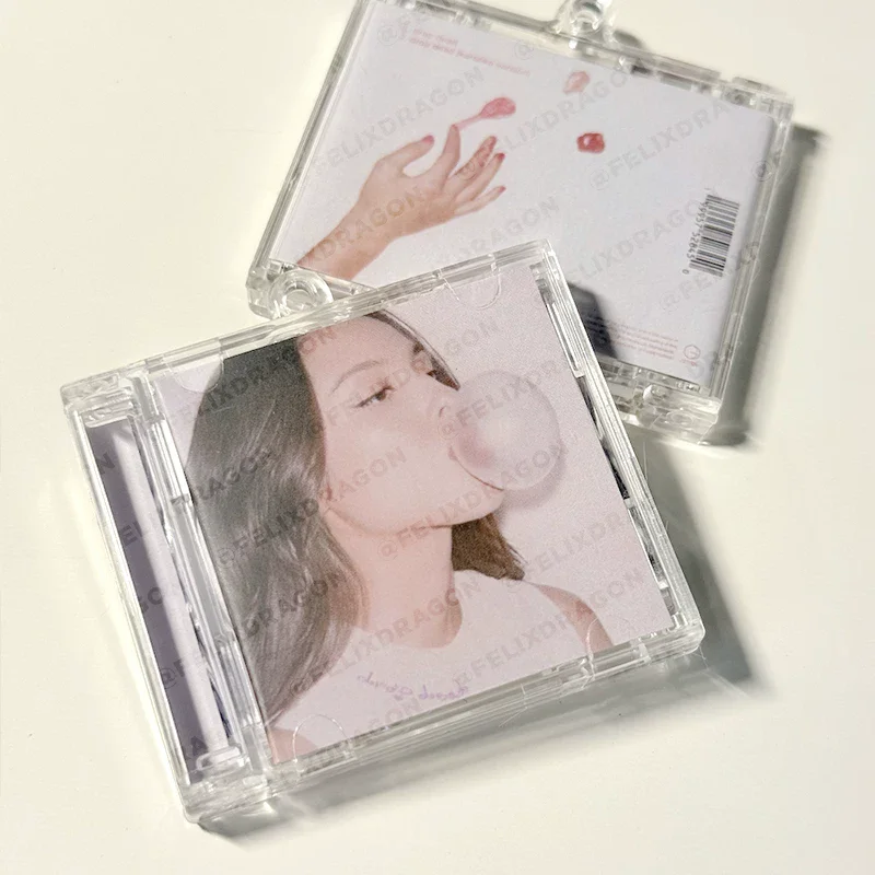 New Pop drop dead Album MINI CD NFC Music Keychain Play Song Music Keyring Cosplay Necklace DIY Acrylic Pendant Accessories Gift view 2